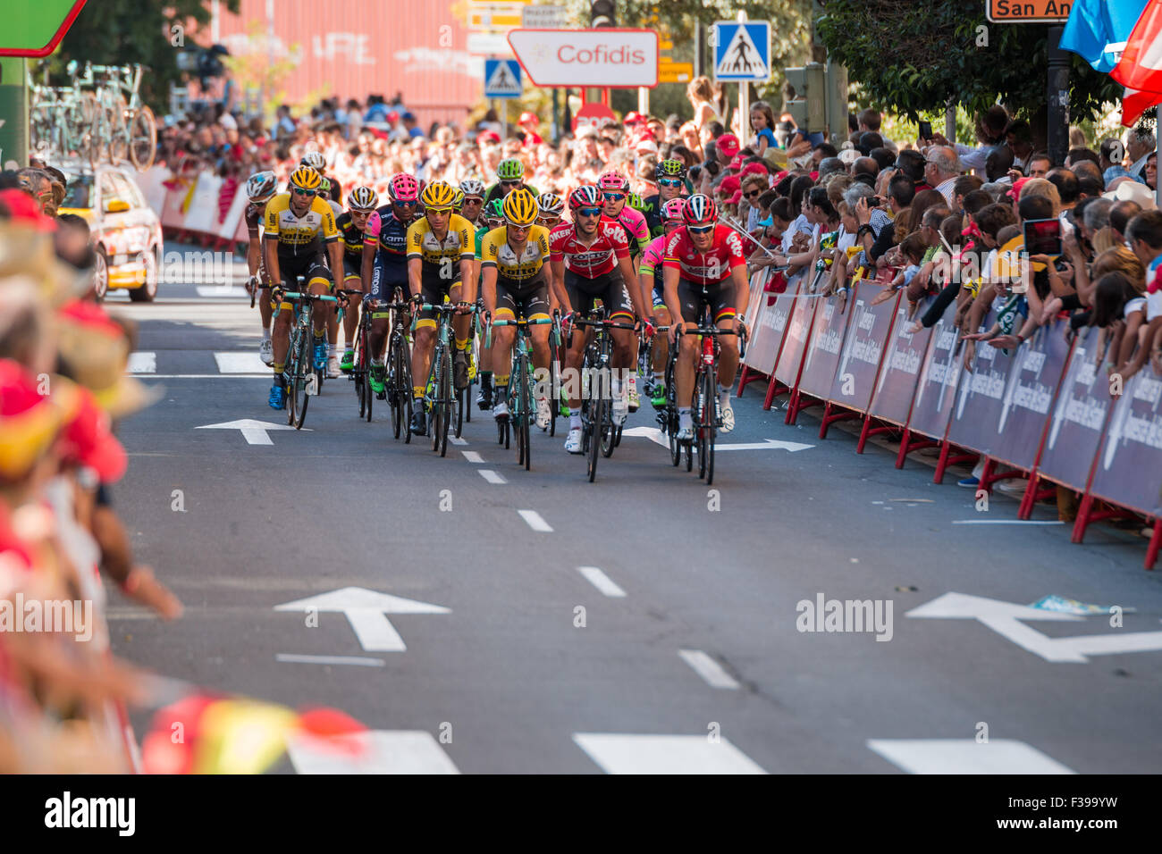 Professional Cycling: La Vuelta Ciclista a España 2015 Stock Photo