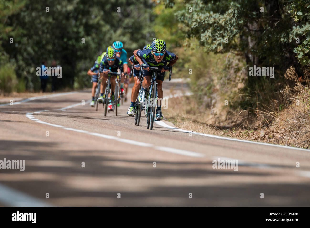 Professional Cycling: La Vuelta Ciclista a España 2015 Stock Photo