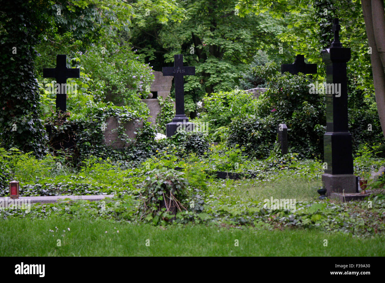 Impressionen: Dorotheenstaedtischer Friedhof, Berlin-Mitte. Stock Photo