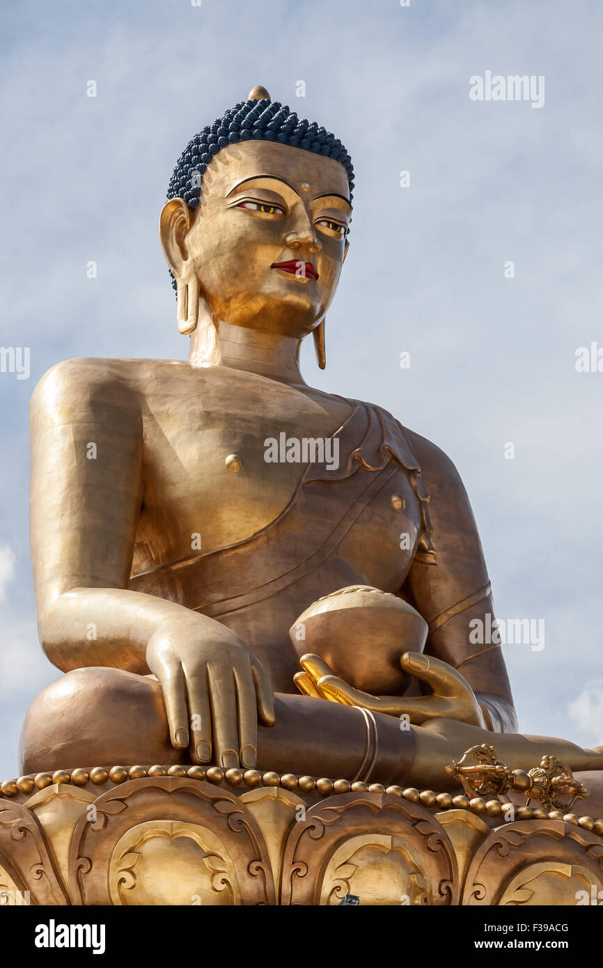 Dordenma Buddha overlooking Thimphu valley, Bhutan Stock Photo