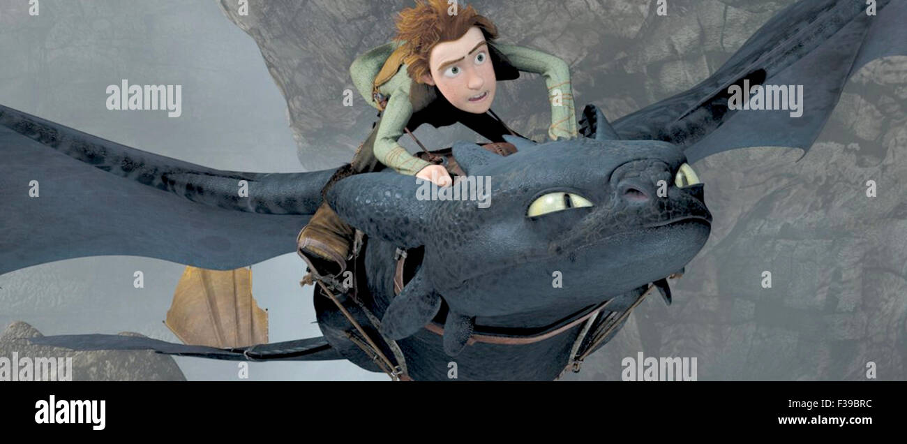 HOW TO TRAIN YOUR DRAGON  2010 DreamWorks animation Stock Photo