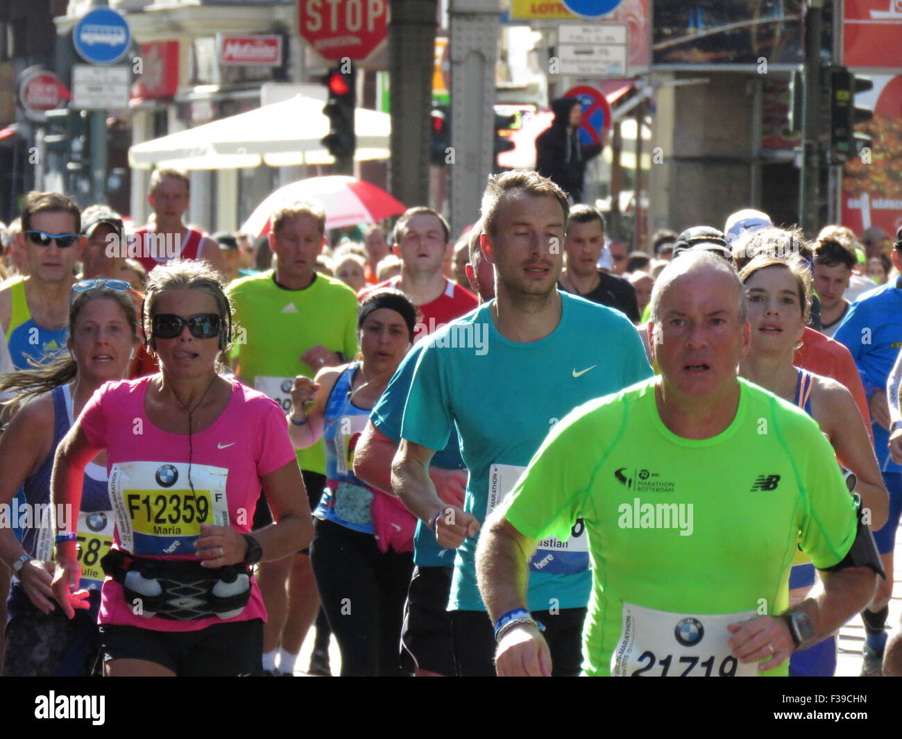 BMW Berlin Marathon 2015 athletes running Stock Photo