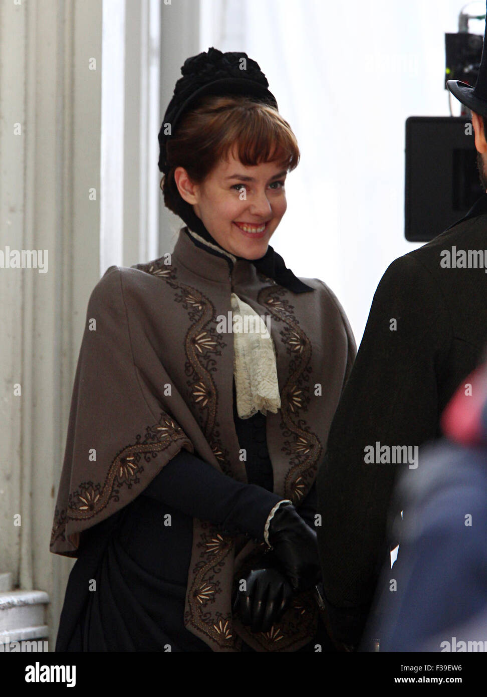 Tea Watson Period drama filming in London 2013 Stock Photo - Alamy