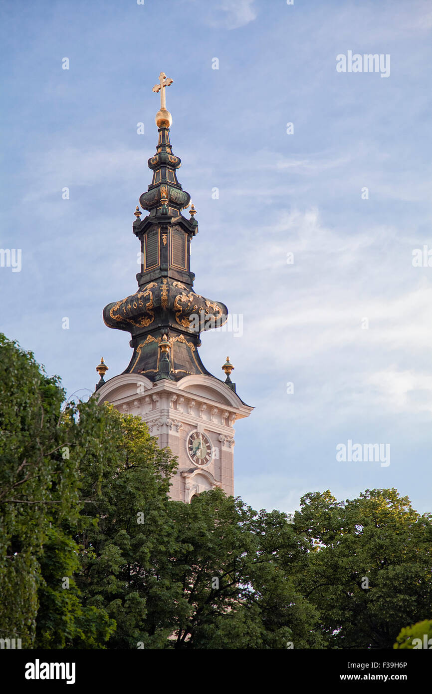 Cathedral of Holy Great-Martyr George in Novi Sad, Serbia Stock Photo