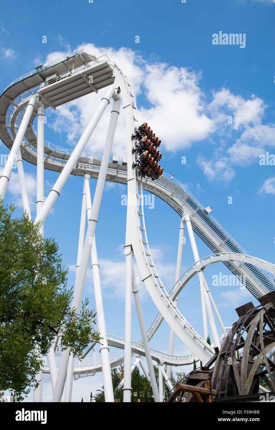 GARDA, ITALY - September 08: Gardaland Theme Park in Castelnuovo Del ...