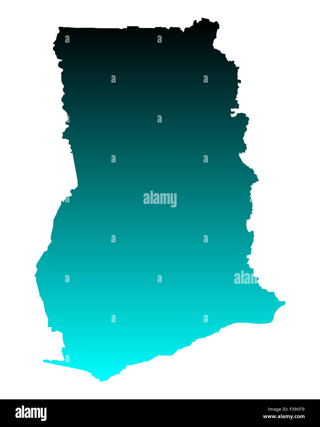 Map Of Ghana Stock Photo Alamy Map Of Ghana F39HT9 