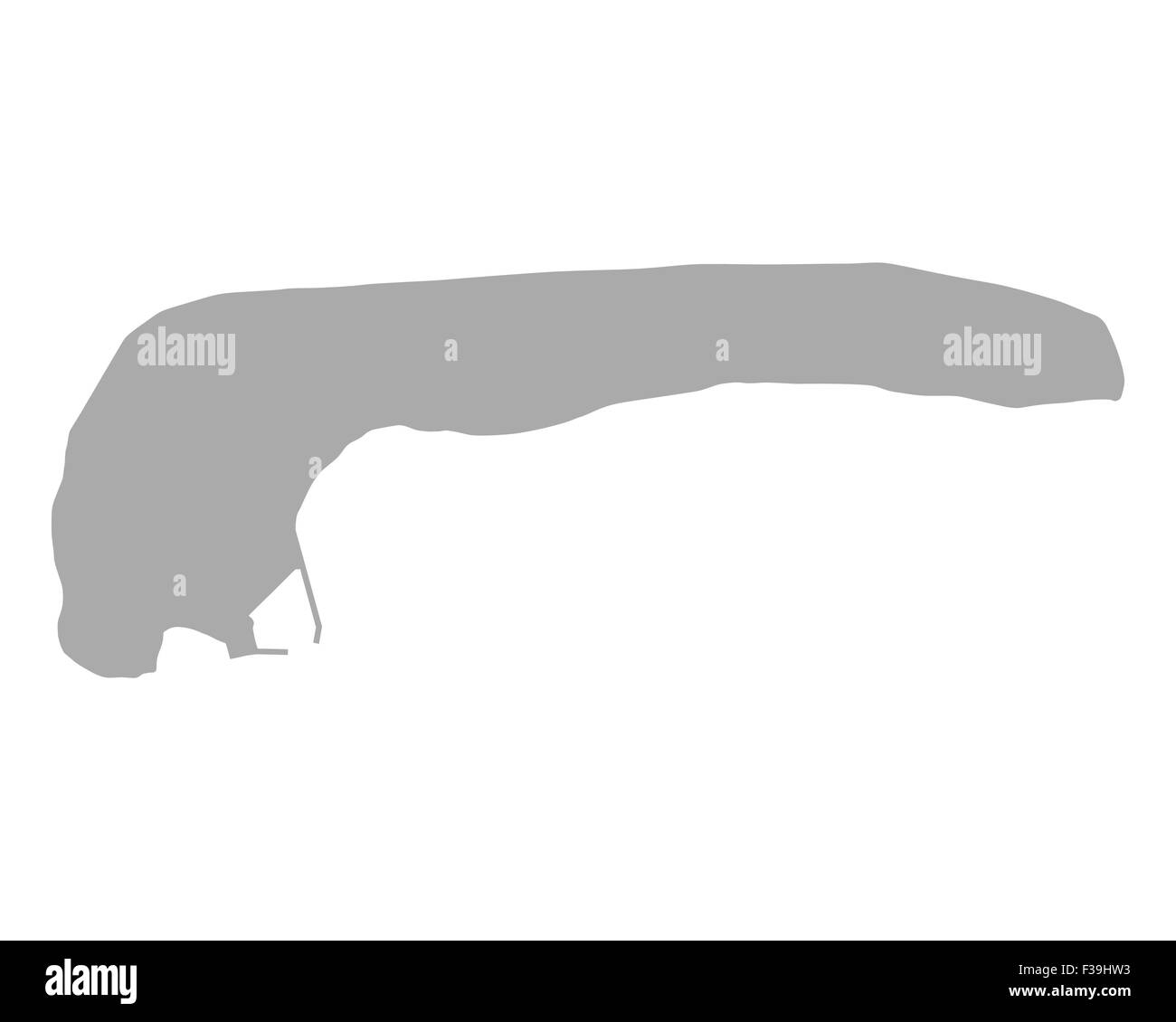 Map of Langeoog Stock Photo