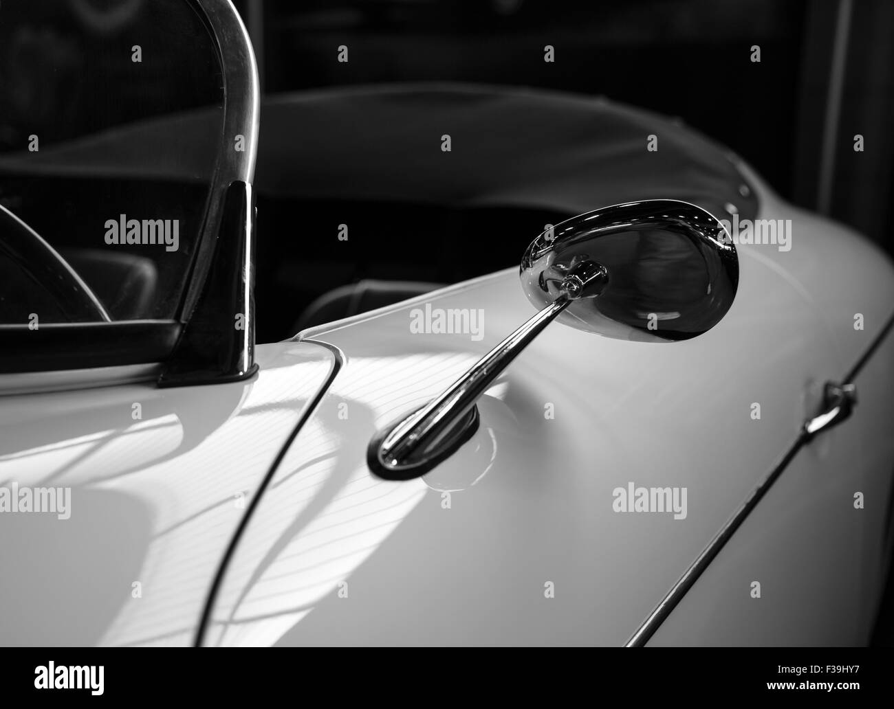 Vintage car side mirror Black and White Stock Photos & Images Alamy