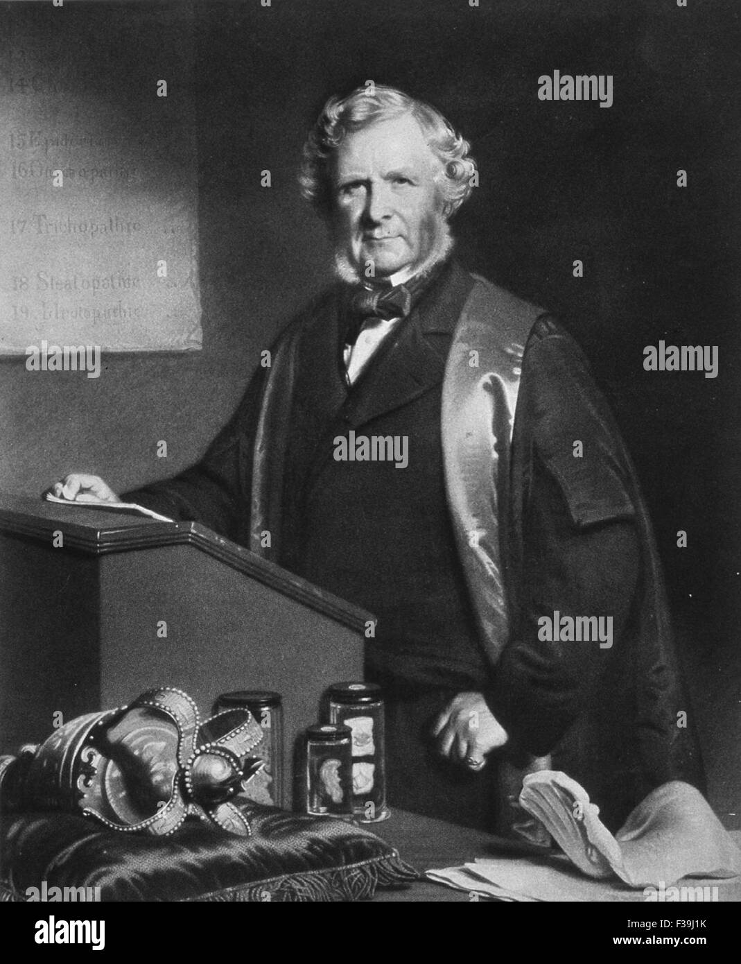Sir William James Erasmus Wilson, Sir Erasmus Wilson, English surgeon and dermatologist Stock Photo