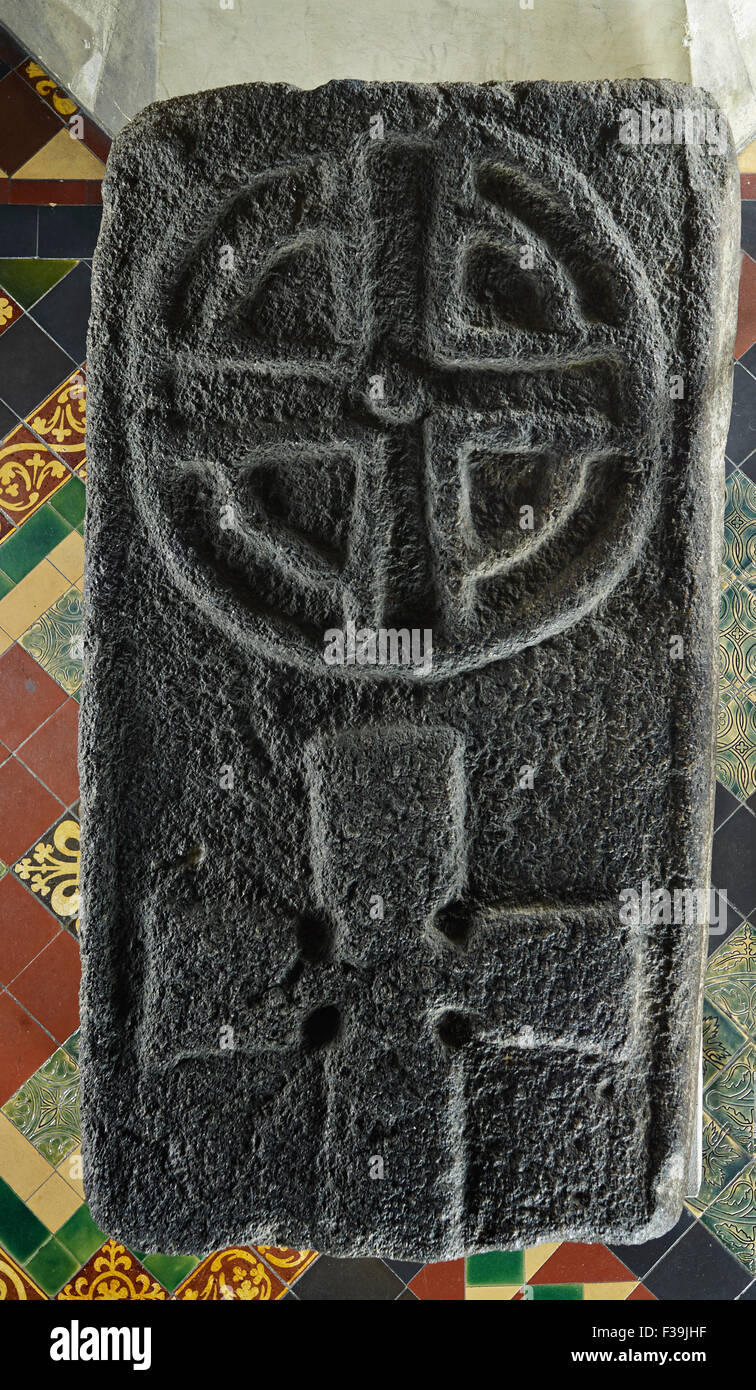 St Patrick's Cathedral tomb slab Stock Photo