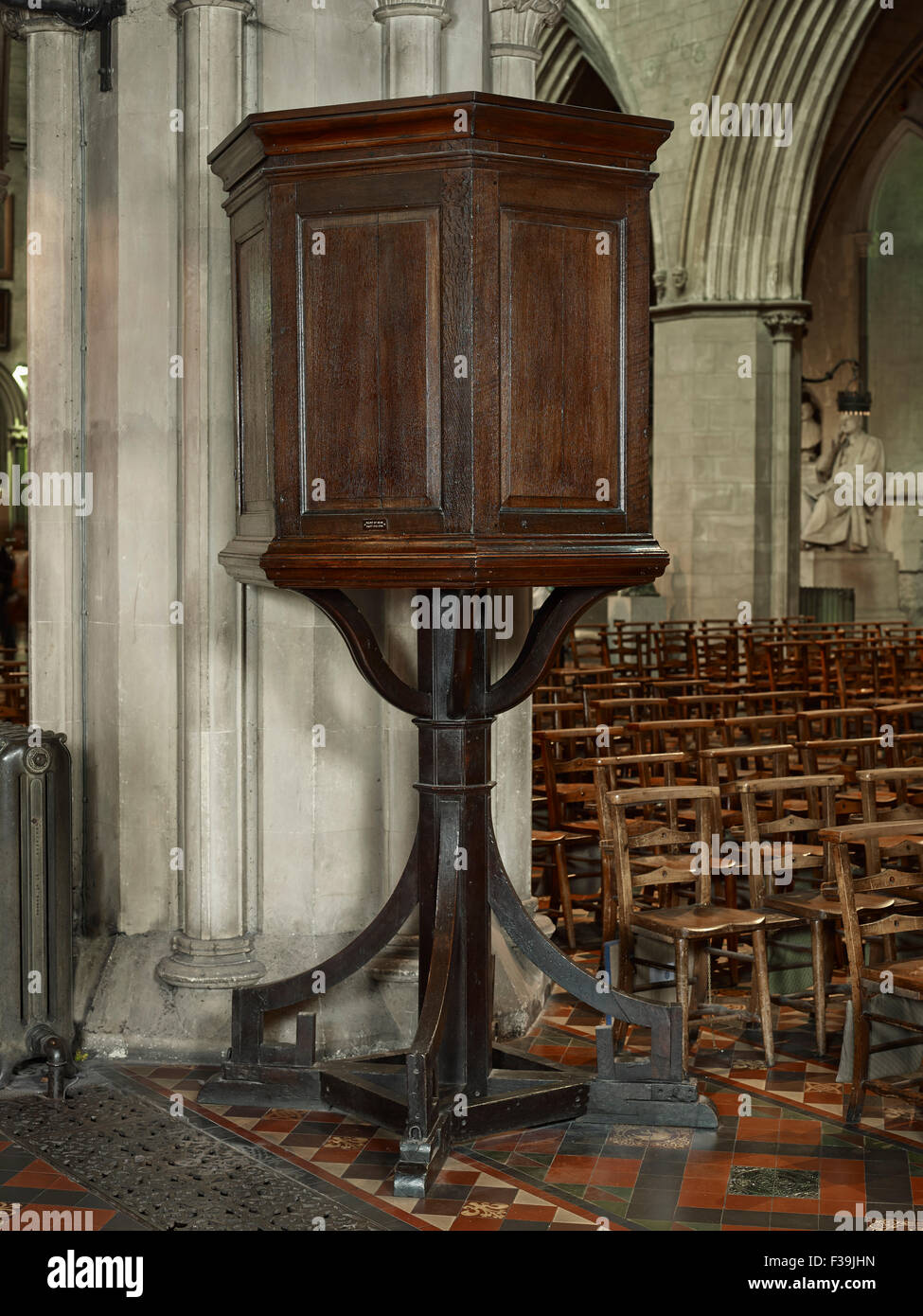 St Patrick's Cathedral Swift's pulpit Stock Photo
