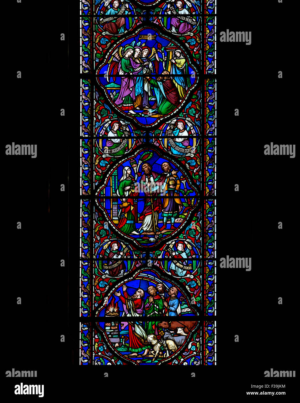 St Patrick's Cathedral south transept window Stock Photo