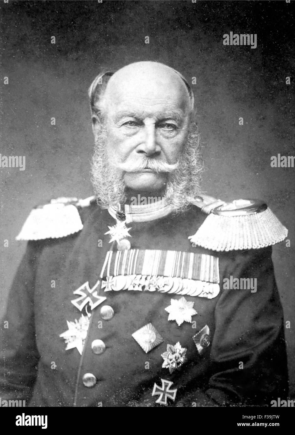 William I, Wilhelm I, King of Prussia and the first German Emperor Stock Photo