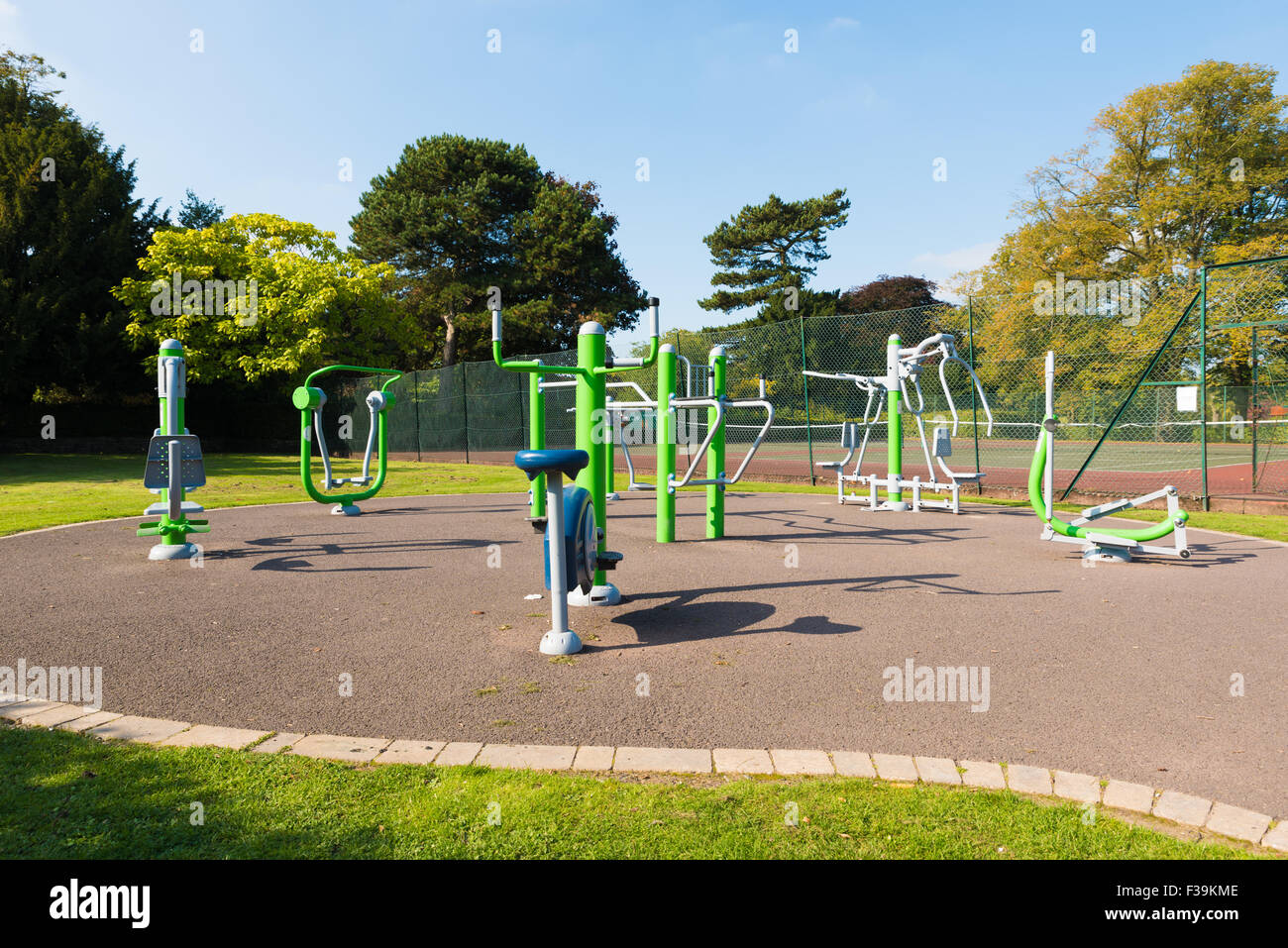 Outdoor exercise equipment in west park Wolverhampton West