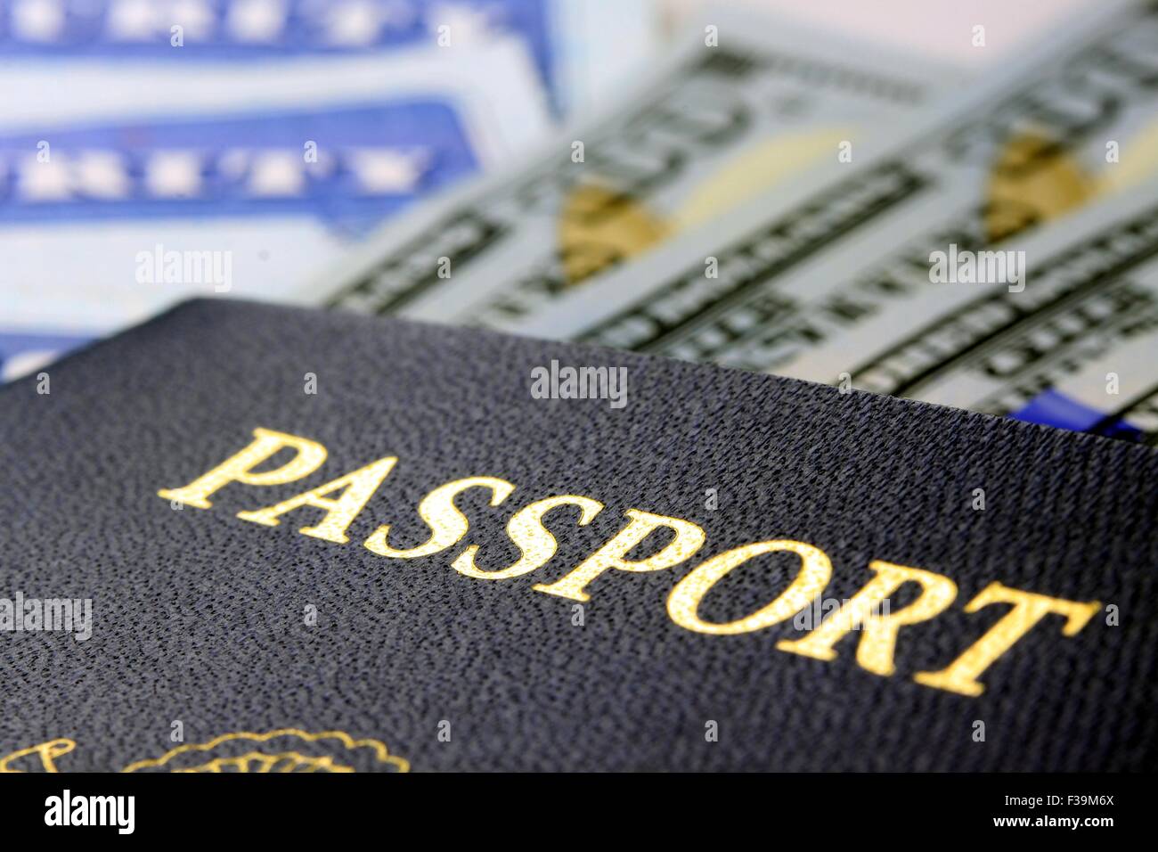 USA Passport travel documents Stock Photo Alamy