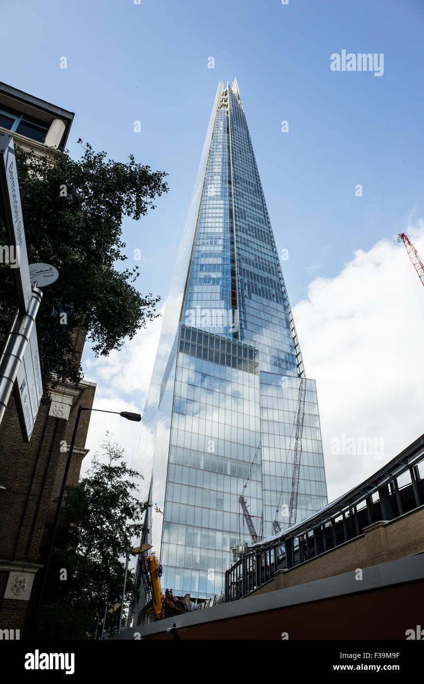 The shard, London, one of the iconic buildings that line the banks of the river Thames in London, the capital of England. Stock Photo