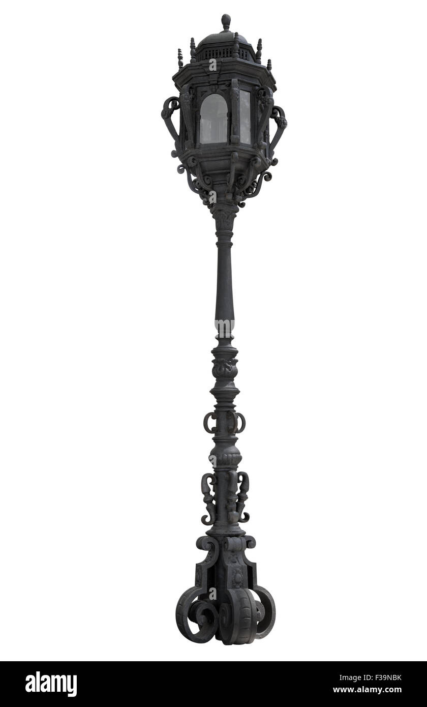 Ornate street lighting column Cut Out Stock Images & Pictures Alamy