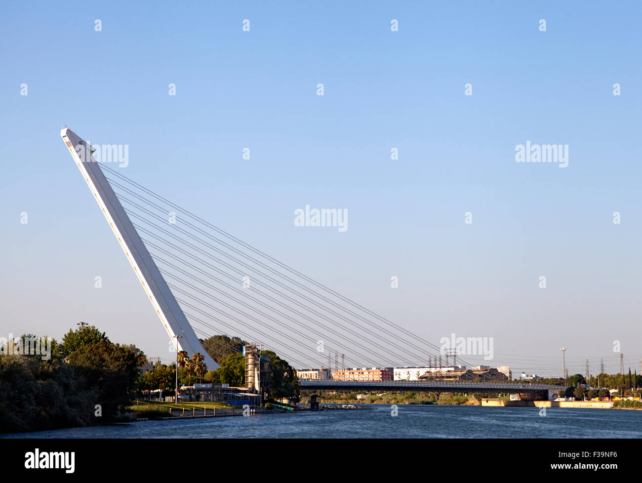 Alamillo bridge over Guadalquivir, Seville, Spain Stock Photo - Alamy