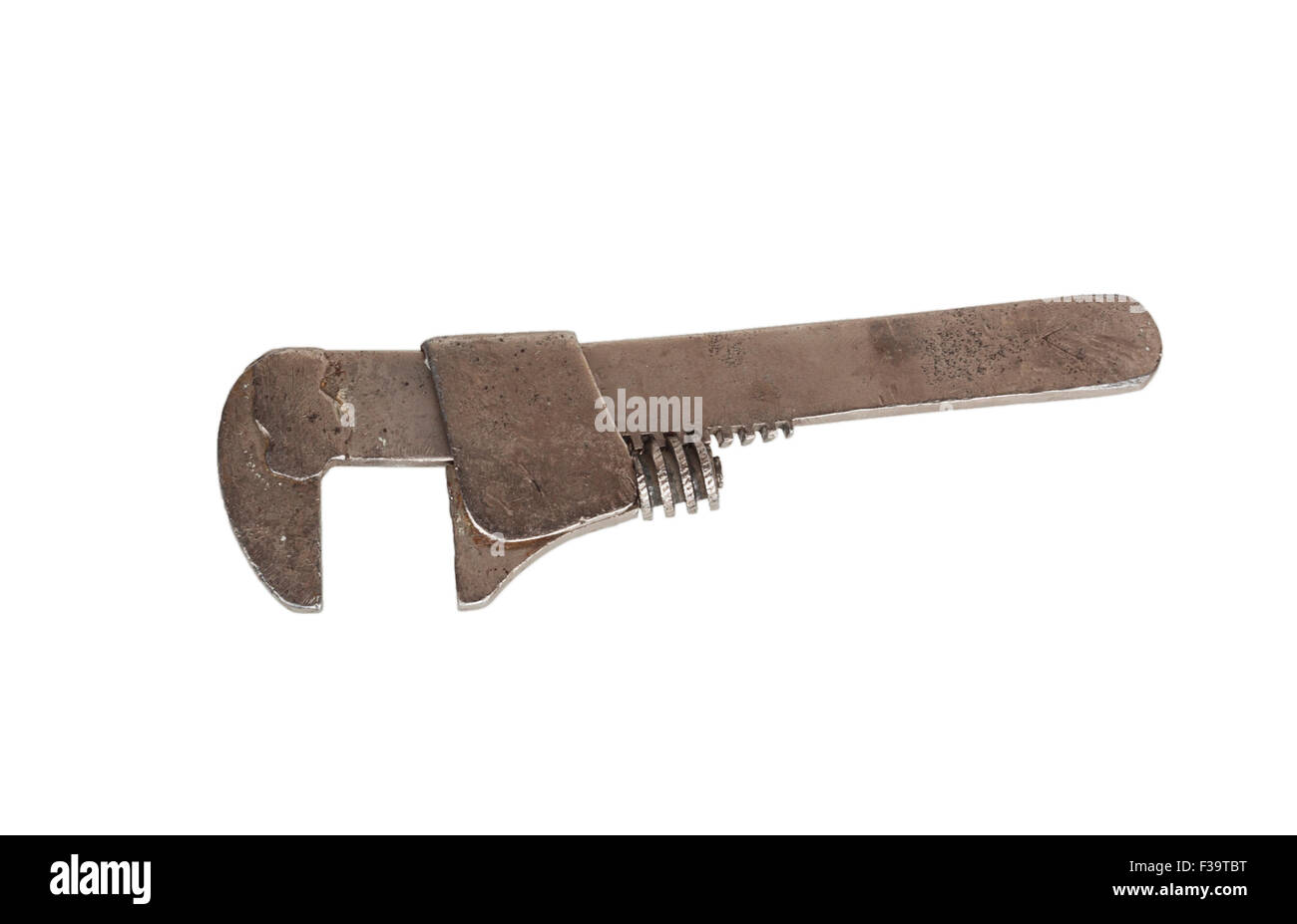 adjustable wrench isolated on white background Stock Photo - Alamy