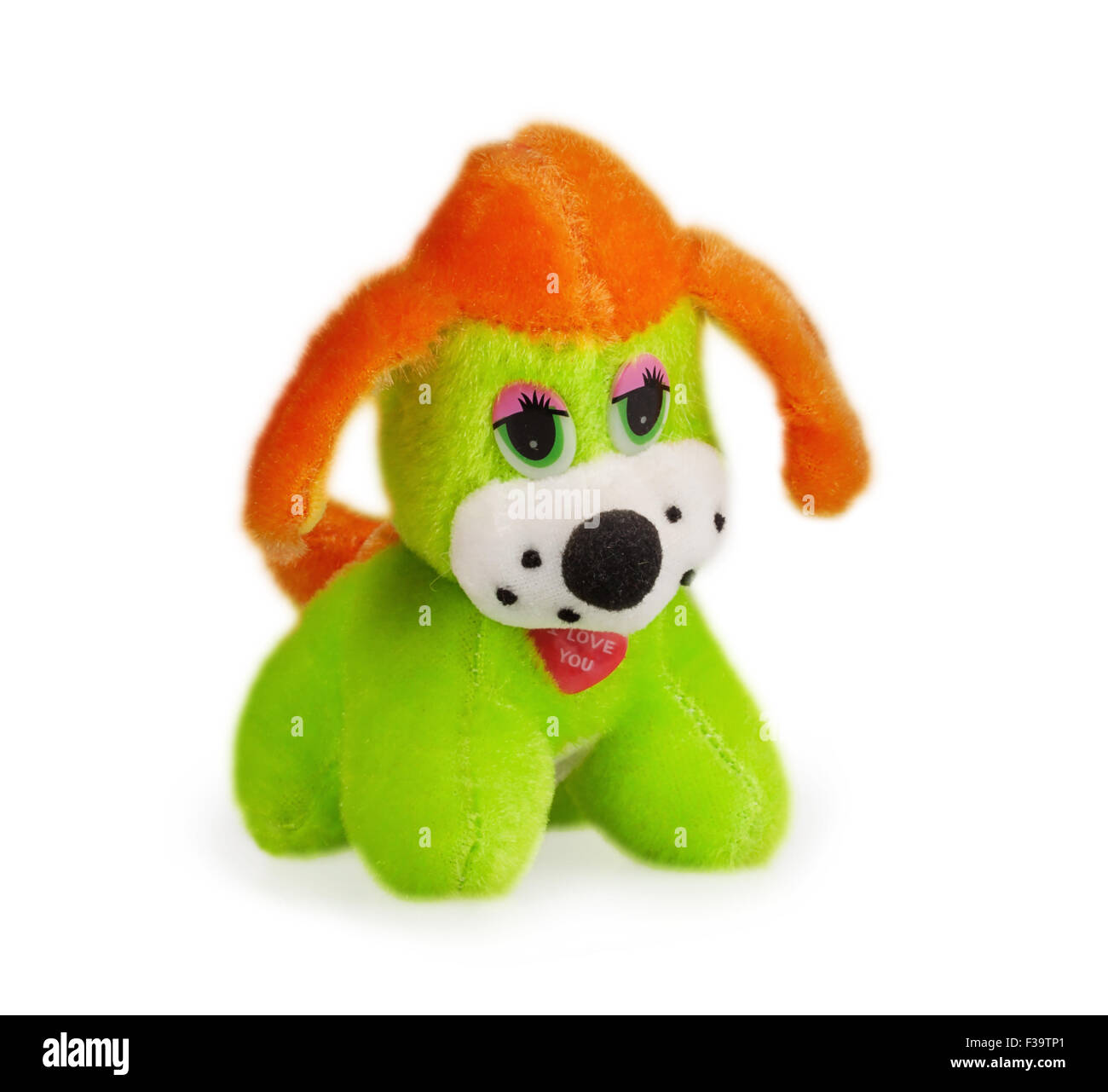 soft toy dog isolated on white background Stock Photo