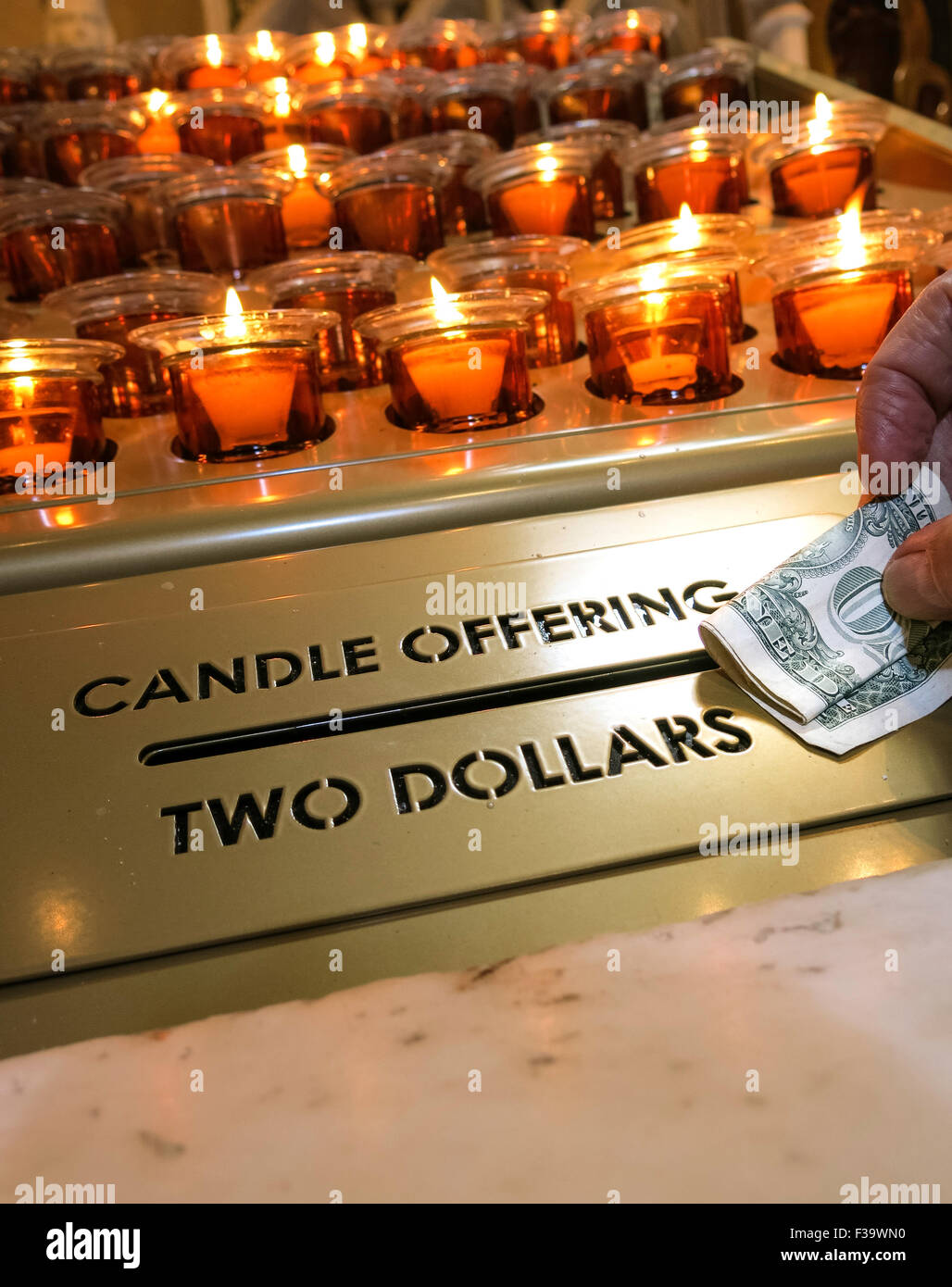 Votive Candle Offering Box, Cathedral of St. Patrick, Fifth Avenue, NYC