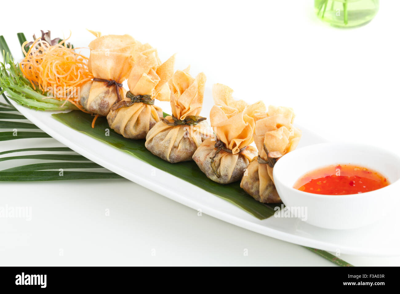 Thai Golden Bags Stock Photo Alamy