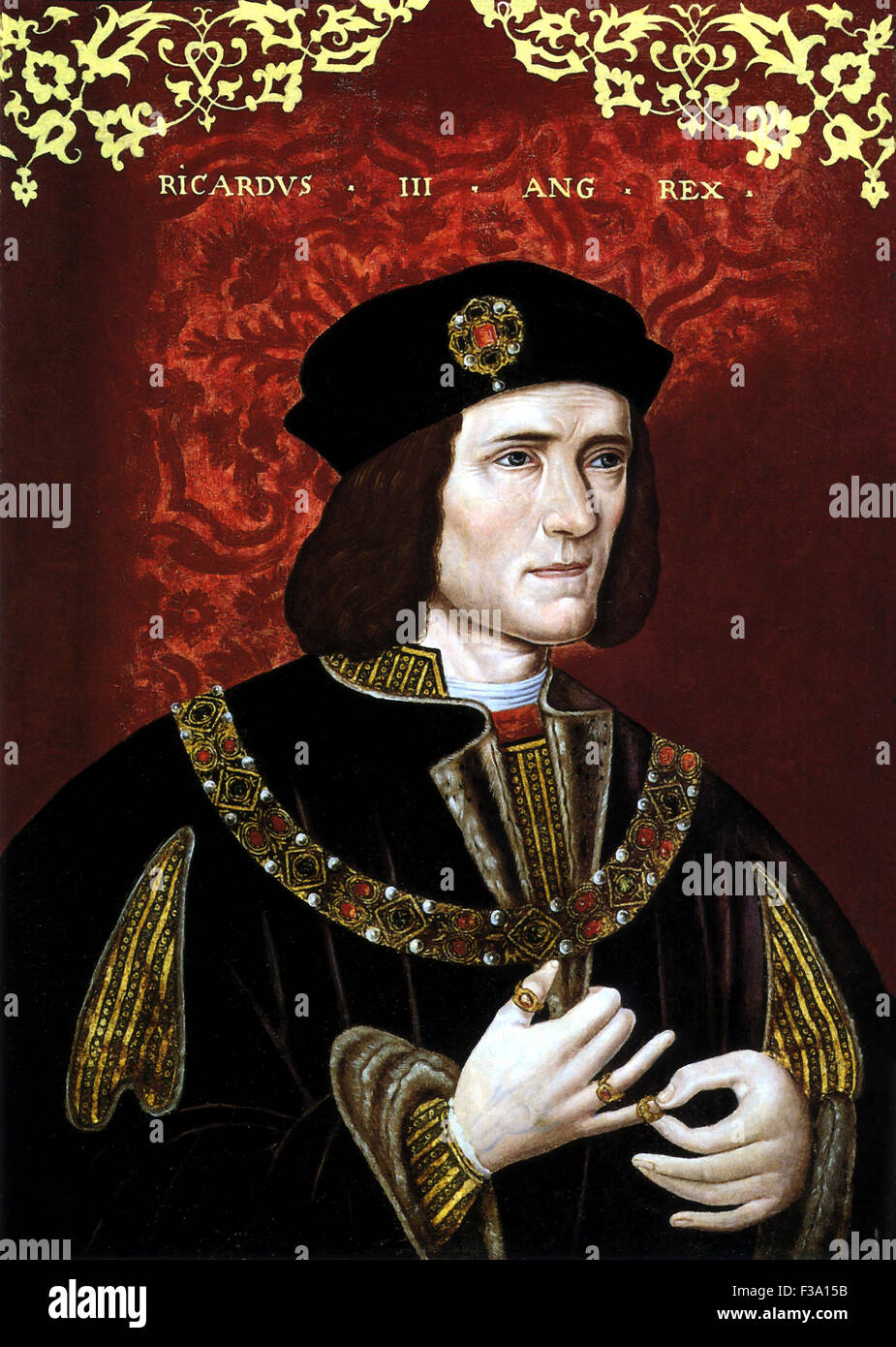 Vintage portrait of King Richard III of England. Stock Photo