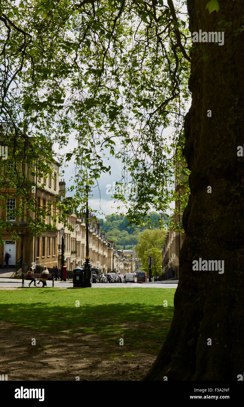 The Circus, Bath, Somerset, looking towards Gay Street Stock Photo Alamy