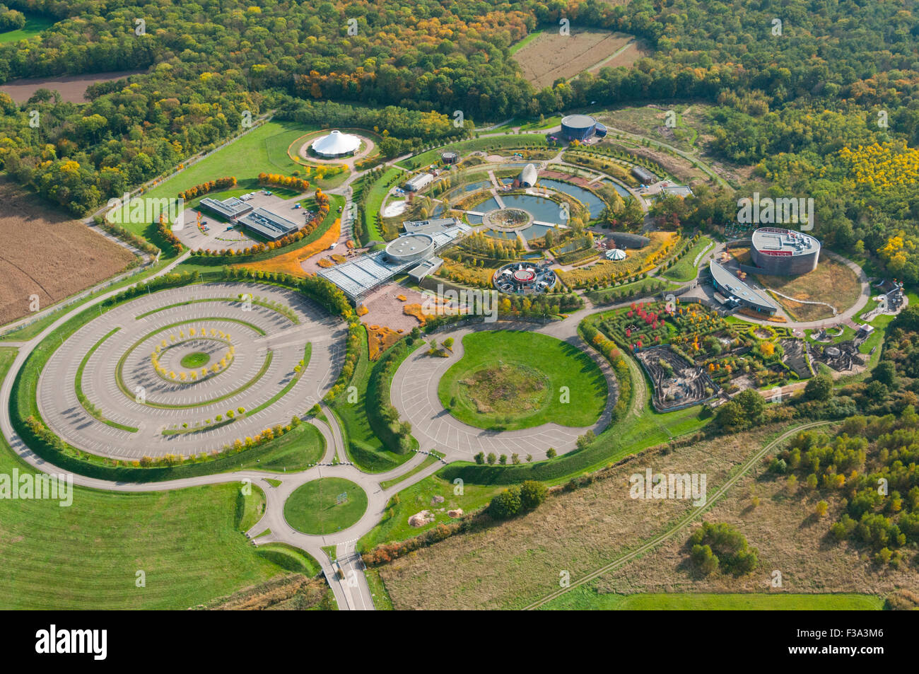 France, Haut Rhin (68), Ungersheim, Parc du Petit Prince (aerial view ...