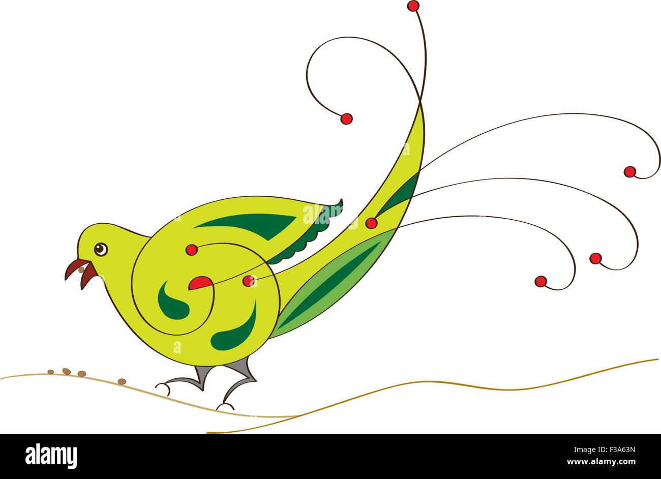 Artistic Bird Eating Seeds Vector Art Stock Vector Image & Art Alamy