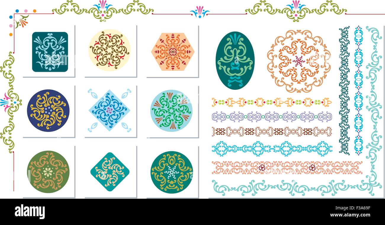Frame Border Design Elements Vector Art Stock Vector Image & Art - Alamy