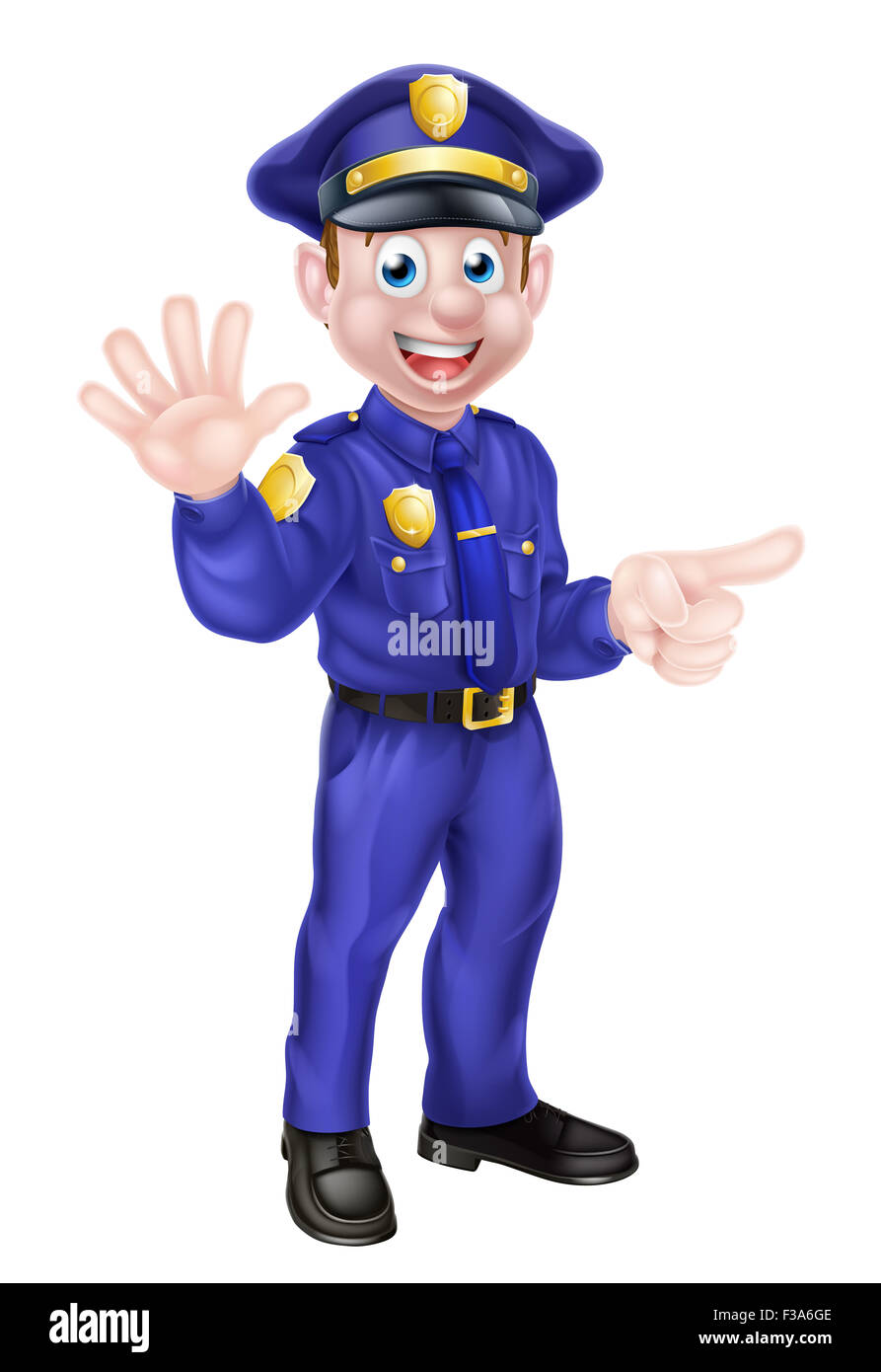 Cartoon policeman hi-res stock photography and images - Alamy