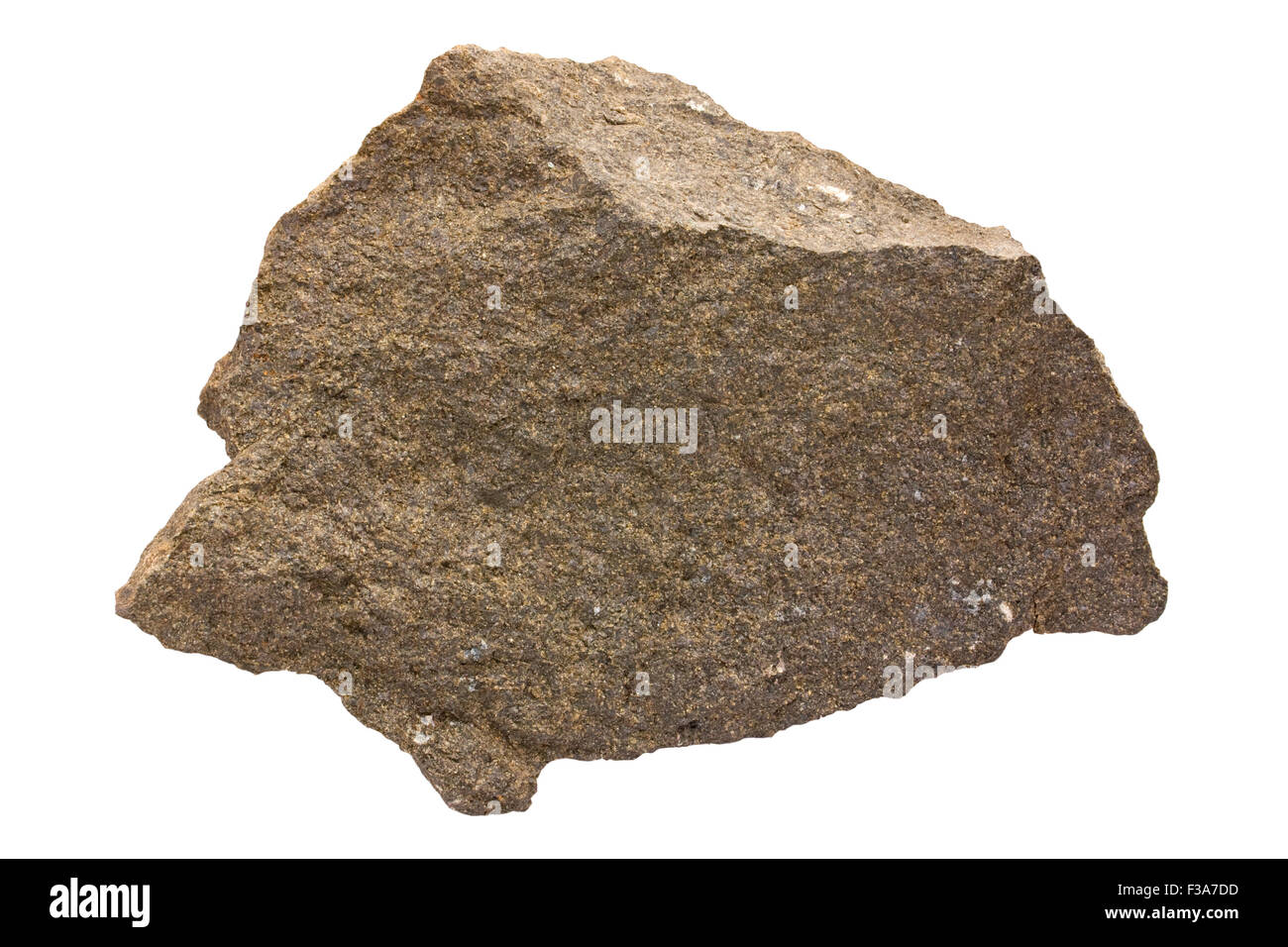 Harzburgite (orthopyroxene peridotite) Stock Photo