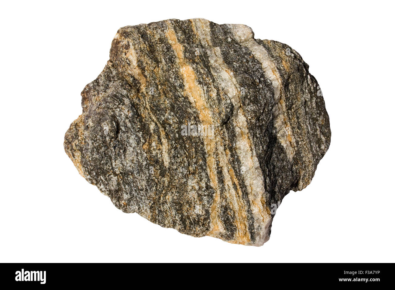 Schist rock sample Stock Photo