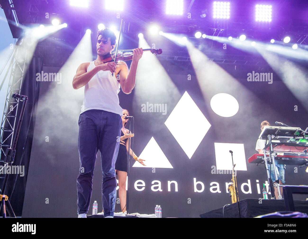 Musician Milan Neil Amin-Smith of Clean Bandit performs onstage at the ...