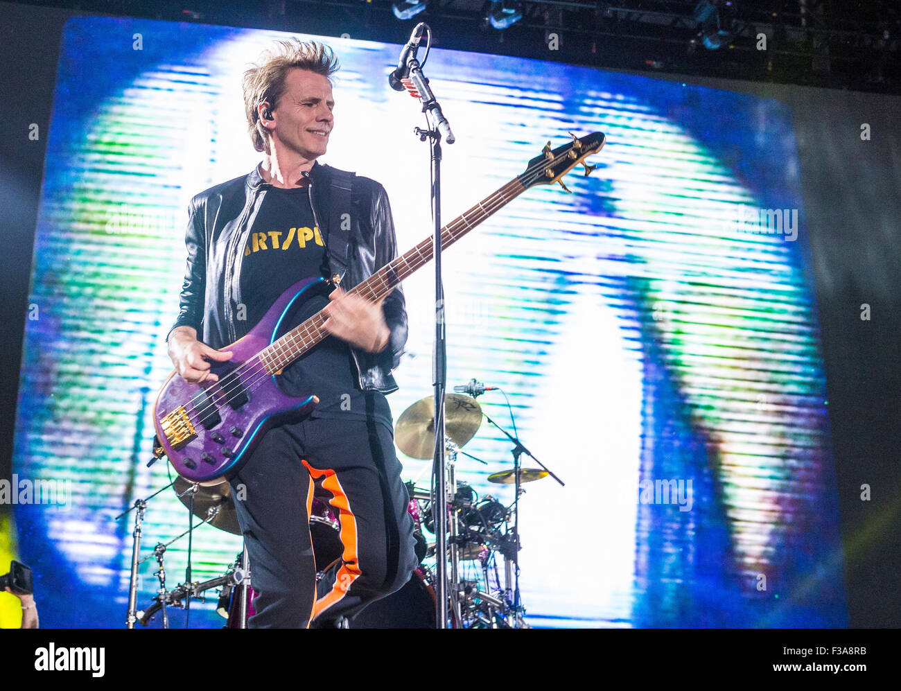 Musician John Taylor of Duran Duran performs onstage at the 2015 Life Is Beautiful Festival in Las Vegas Stock Photo