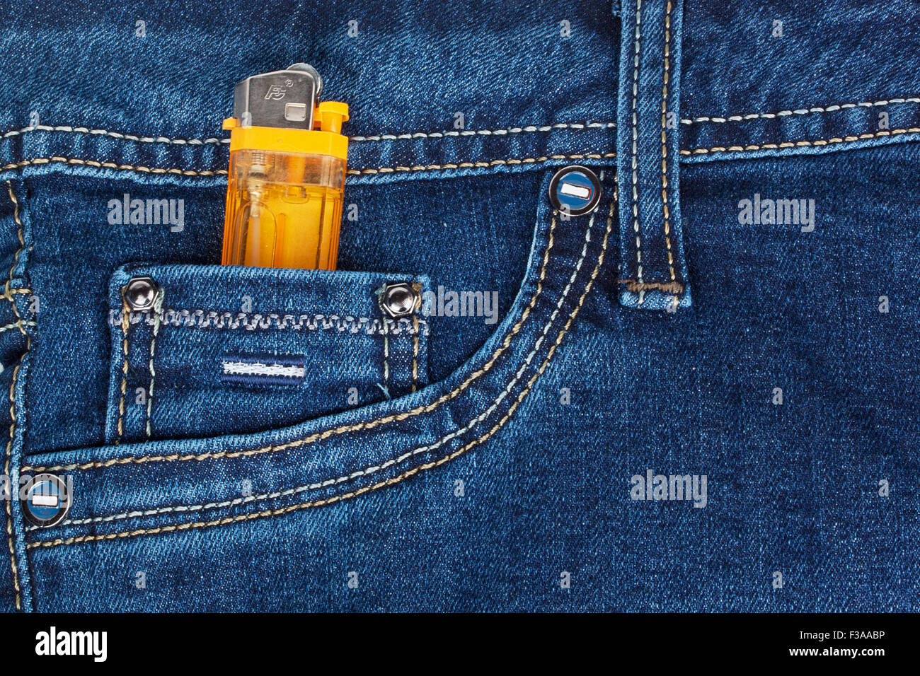Shiny blue store jeans
