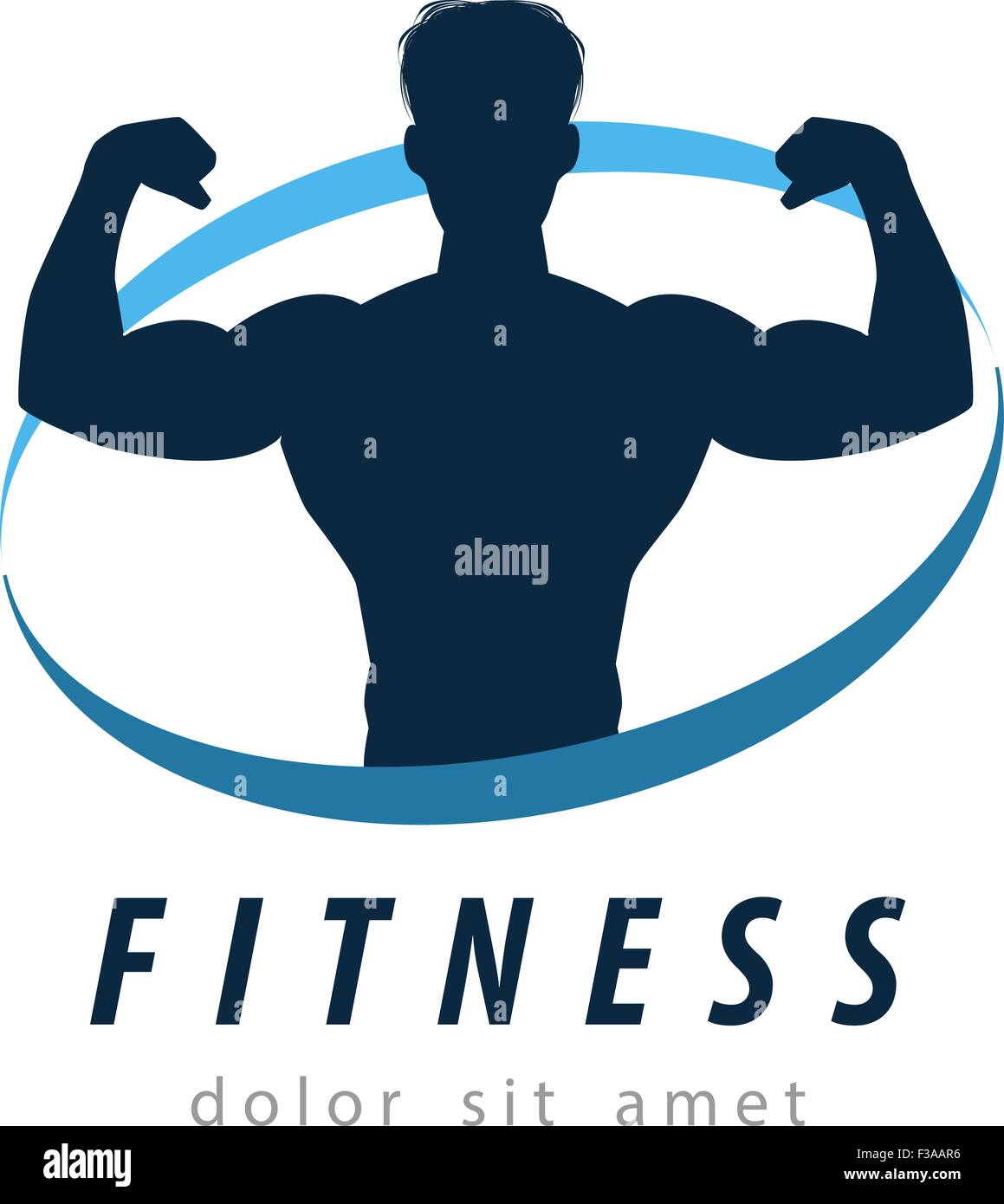 sports vector logo design template. fitness or gym icon Stock