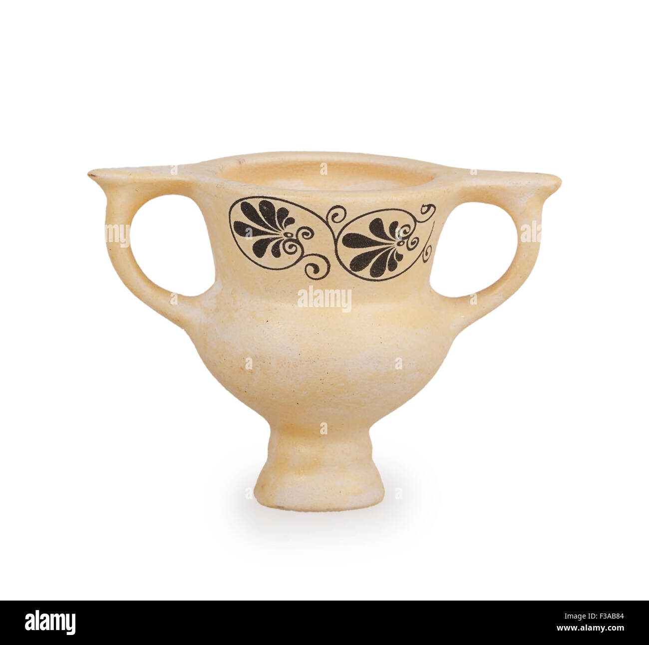antique clay vase isolated on white background Stock Photo - Alamy