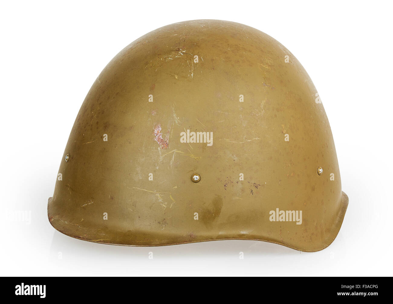 army helmet isolated on white background Stock Photo