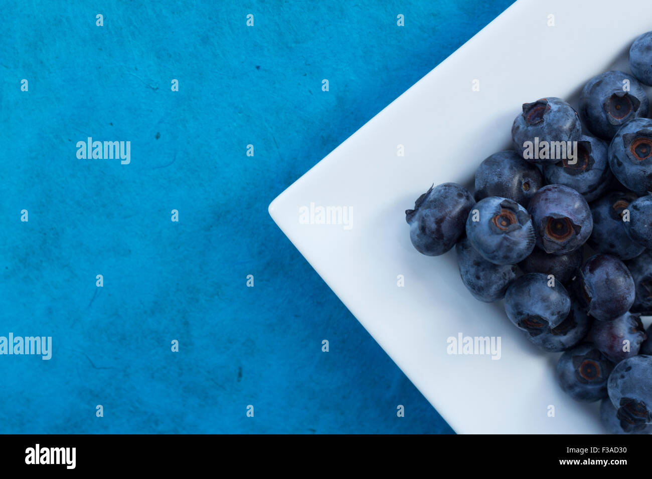 Bluberries on a plate Stock Photo