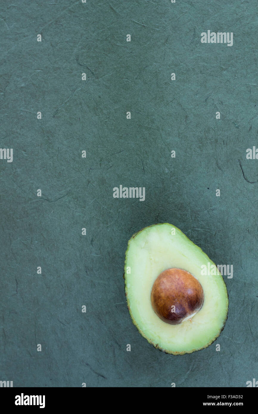 Halved Avacado Stock Photo