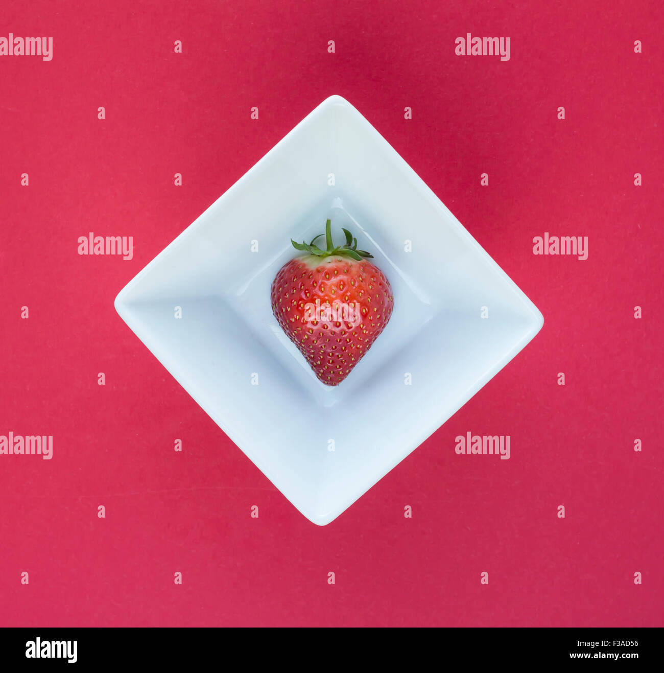 Strawberry in bowl Stock Photo