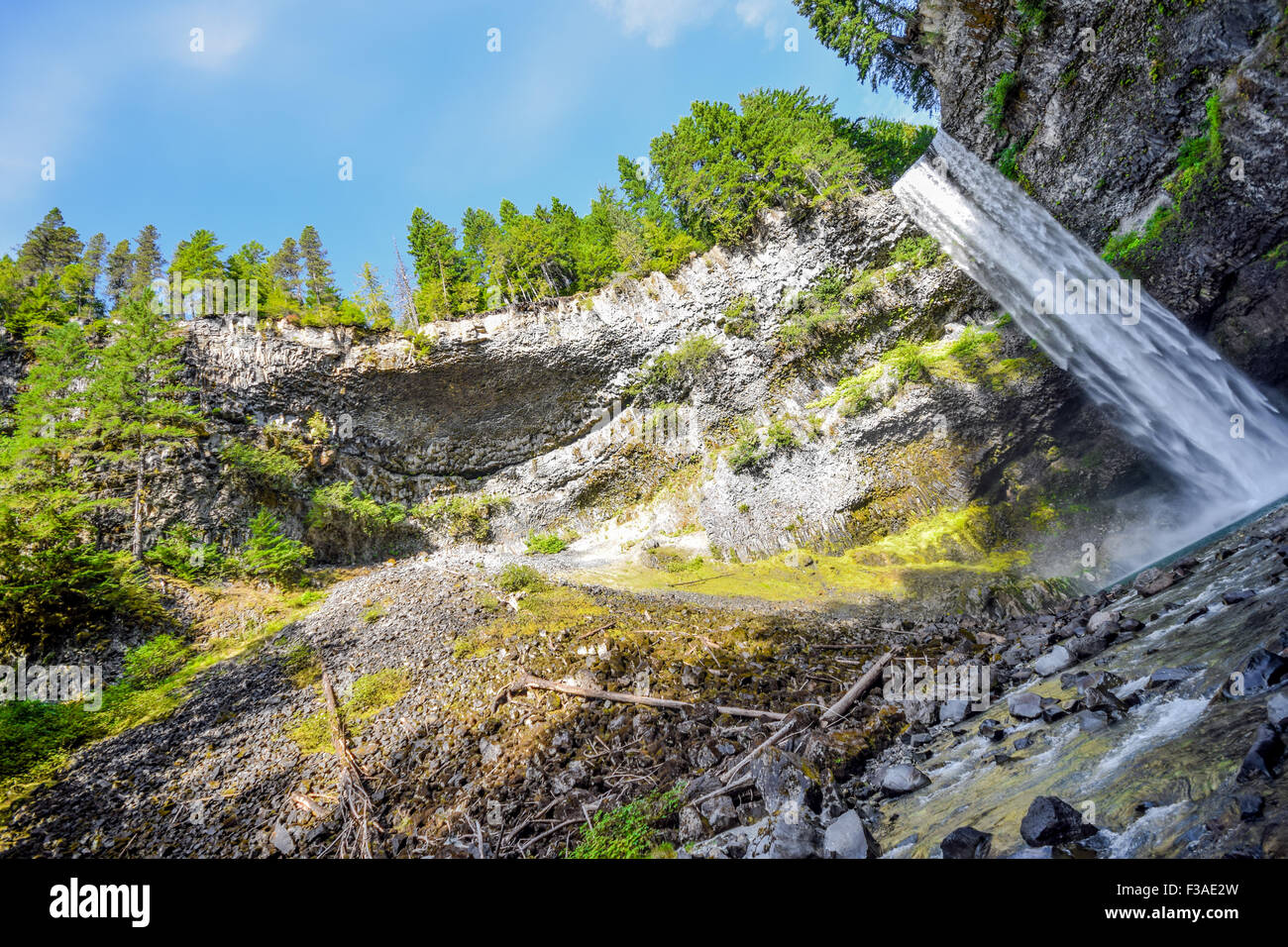 At the bottom of Brandywine Falls, Whistler, Canada Stock Photo Alamy