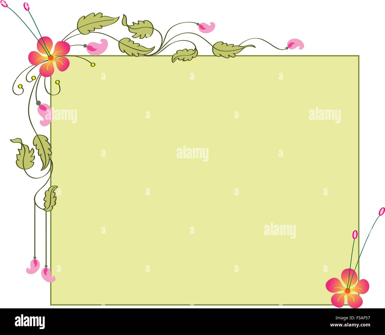 Card Design Artistic Flower Vector Art Stock Vector Image & Art - Alamy