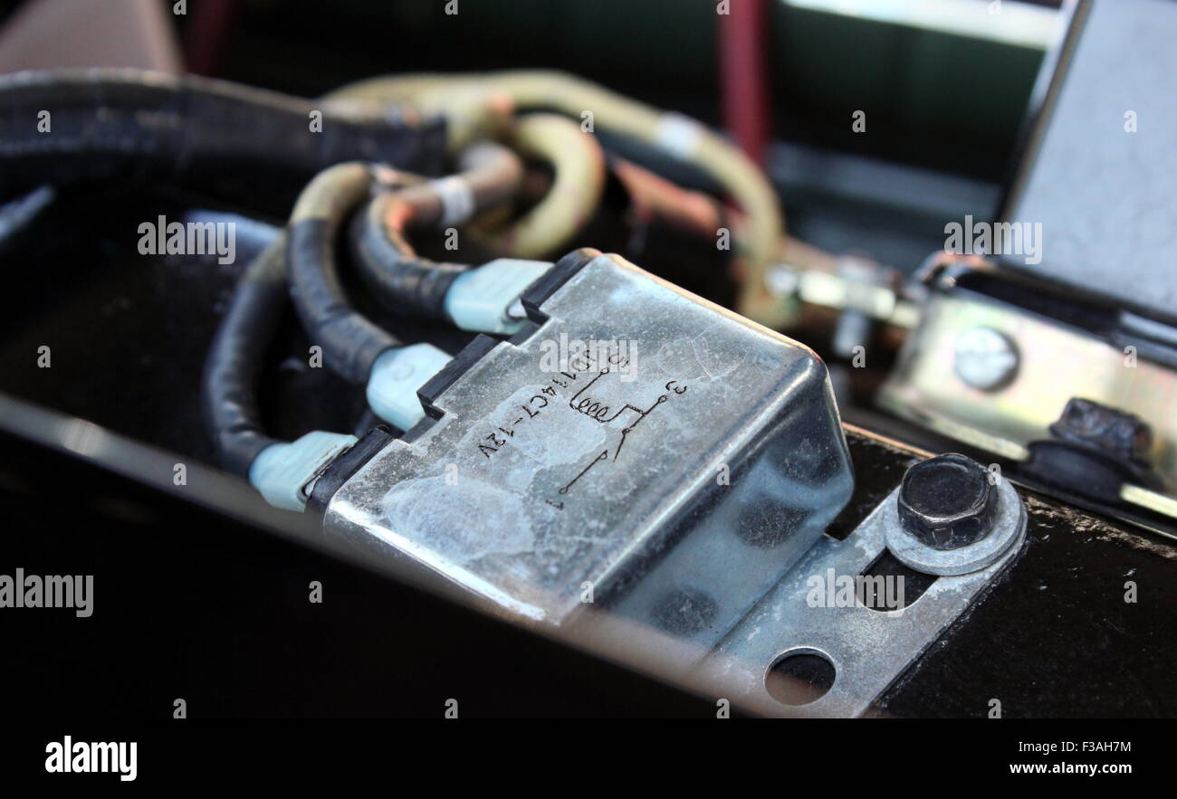 Electrical part on a car. Stock Photo
