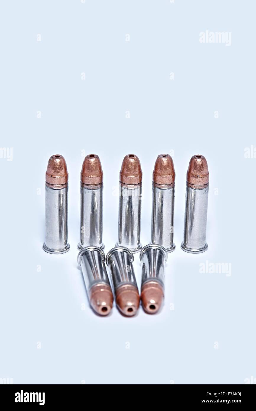 CCI 22LR Bullets Ammunition Rim Fire 22 cal copper jacketed hollow point Stock Photo