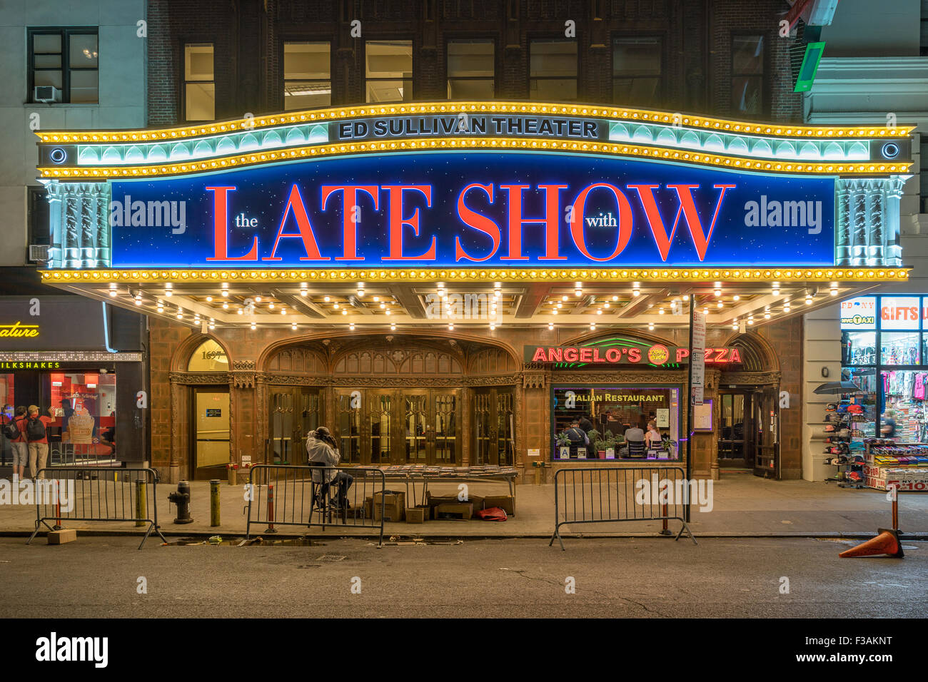 The Ed Sullivan Theater in New York Stock Photo
