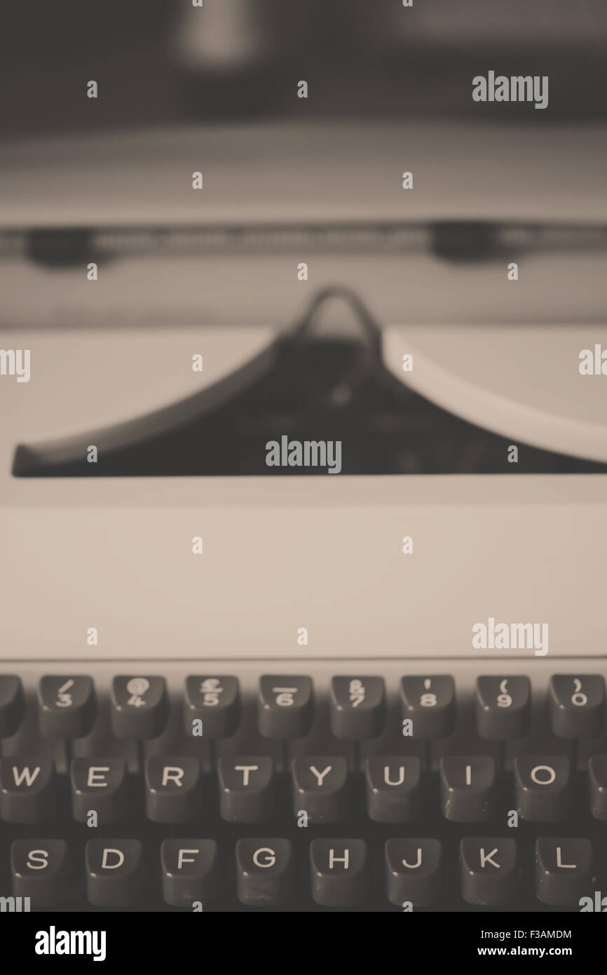 Close up of a typewriter Stock Photo