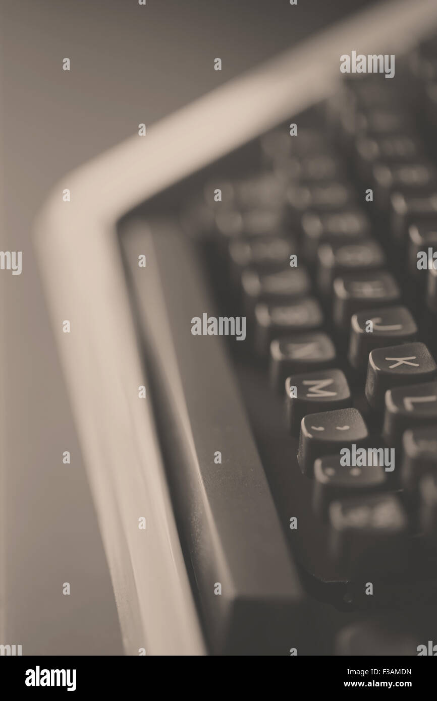 Close up of a typewriter Stock Photo
